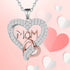 To Mom Heart Necklace, Heart Necklace